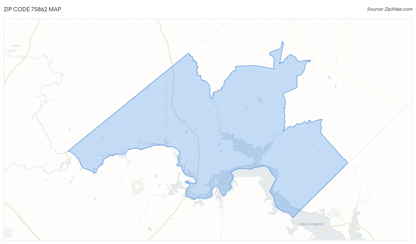 Zip Code 75862 Map