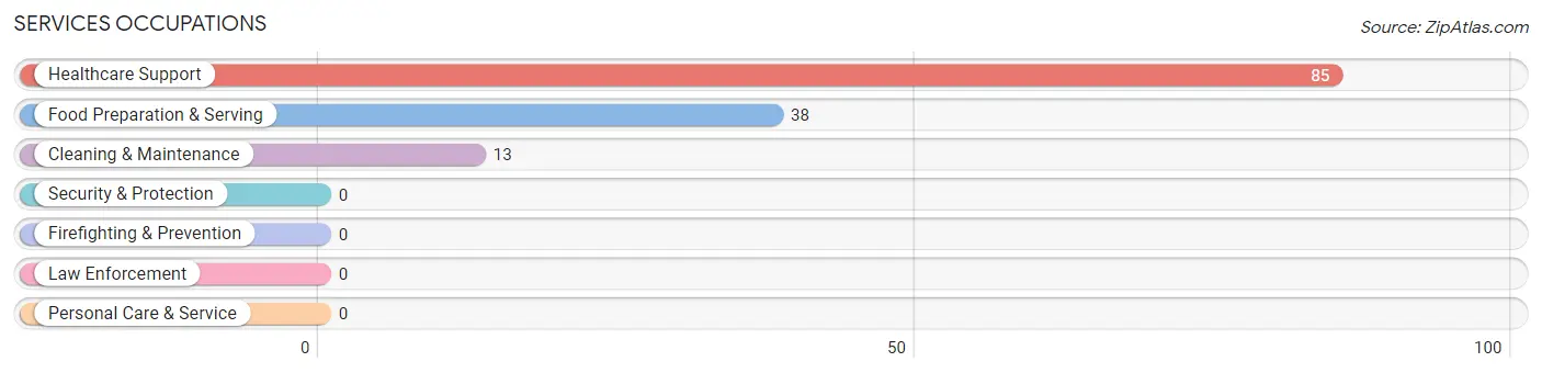 Services Occupations in Zip Code 75933