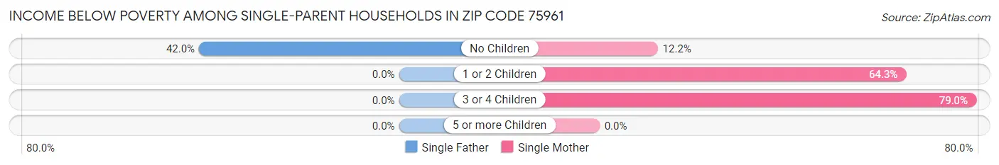 Income Below Poverty Among Single-Parent Households in Zip Code 75961