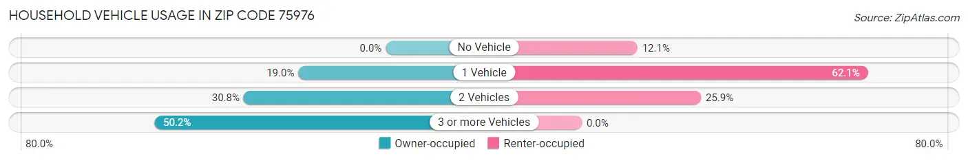 Household Vehicle Usage in Zip Code 75976