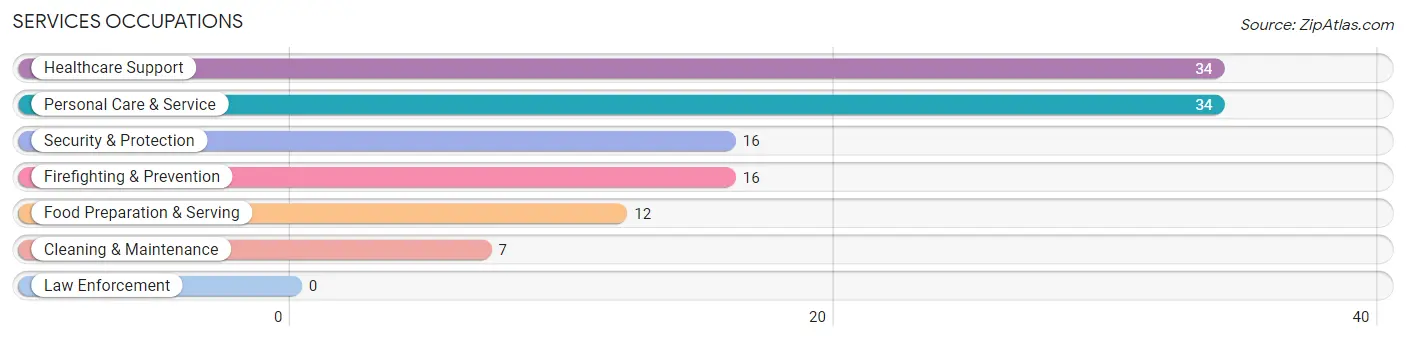 Services Occupations in Zip Code 75980