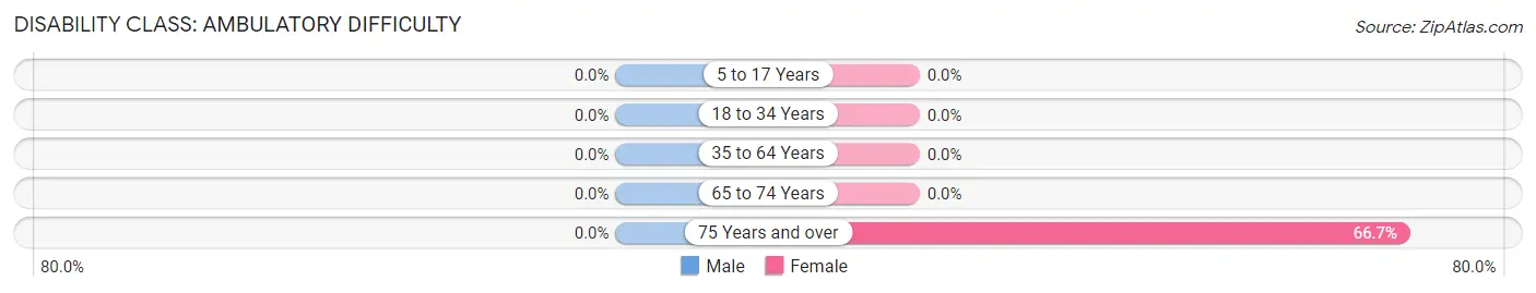 Disability in Zip Code 76041: <span>Ambulatory Difficulty</span>