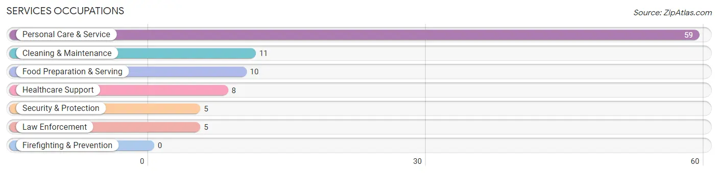 Services Occupations in Zip Code 76239