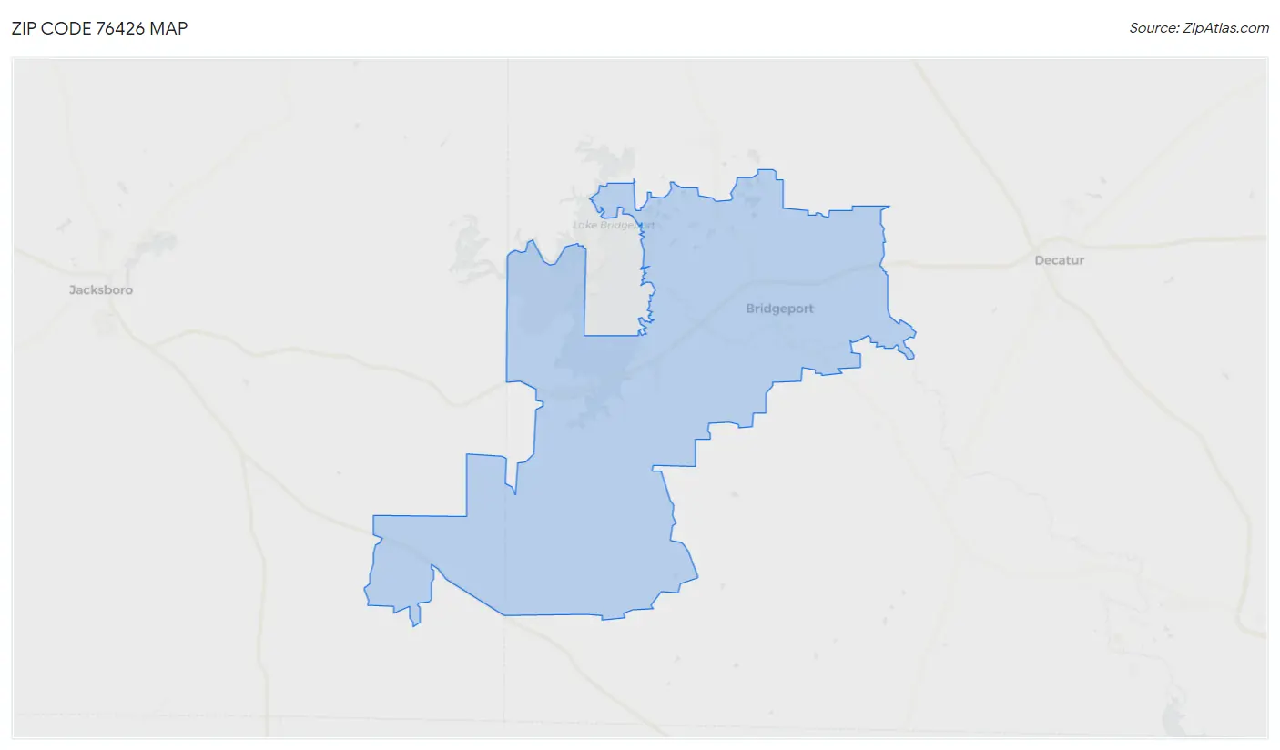 Zip Code 76426 Map