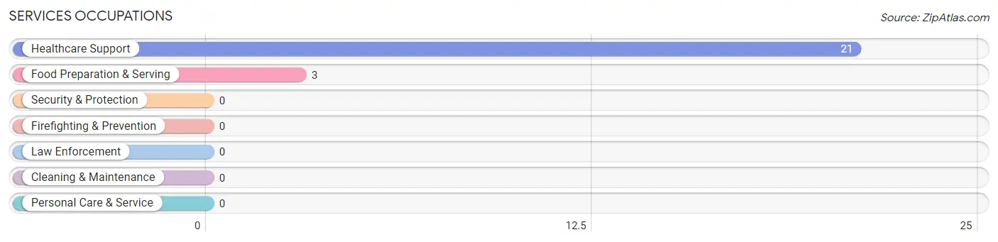 Services Occupations in Zip Code 76455