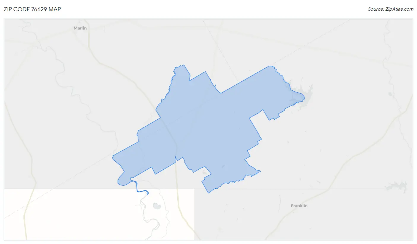 Zip Code 76629 Map