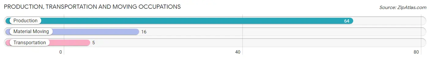 Production, Transportation and Moving Occupations in Zip Code 76945