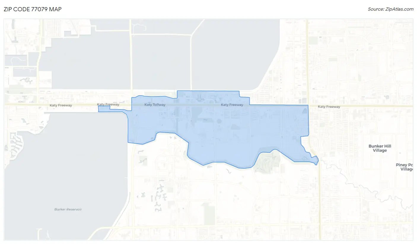 Zip Code 77079 Map