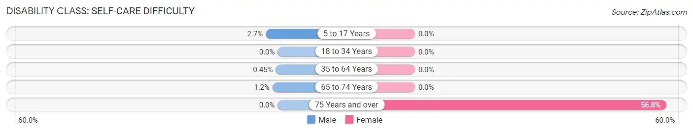 Disability in Zip Code 77094: <span>Self-Care Difficulty</span>