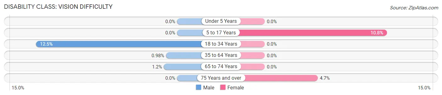 Disability in Zip Code 77094: <span>Vision Difficulty</span>