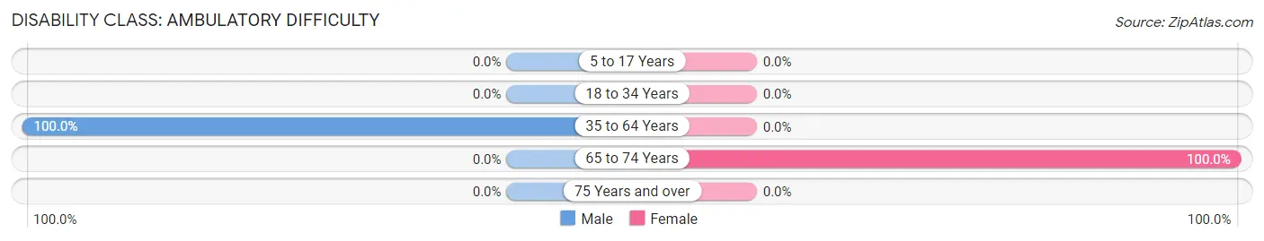 Disability in Zip Code 77334: <span>Ambulatory Difficulty</span>
