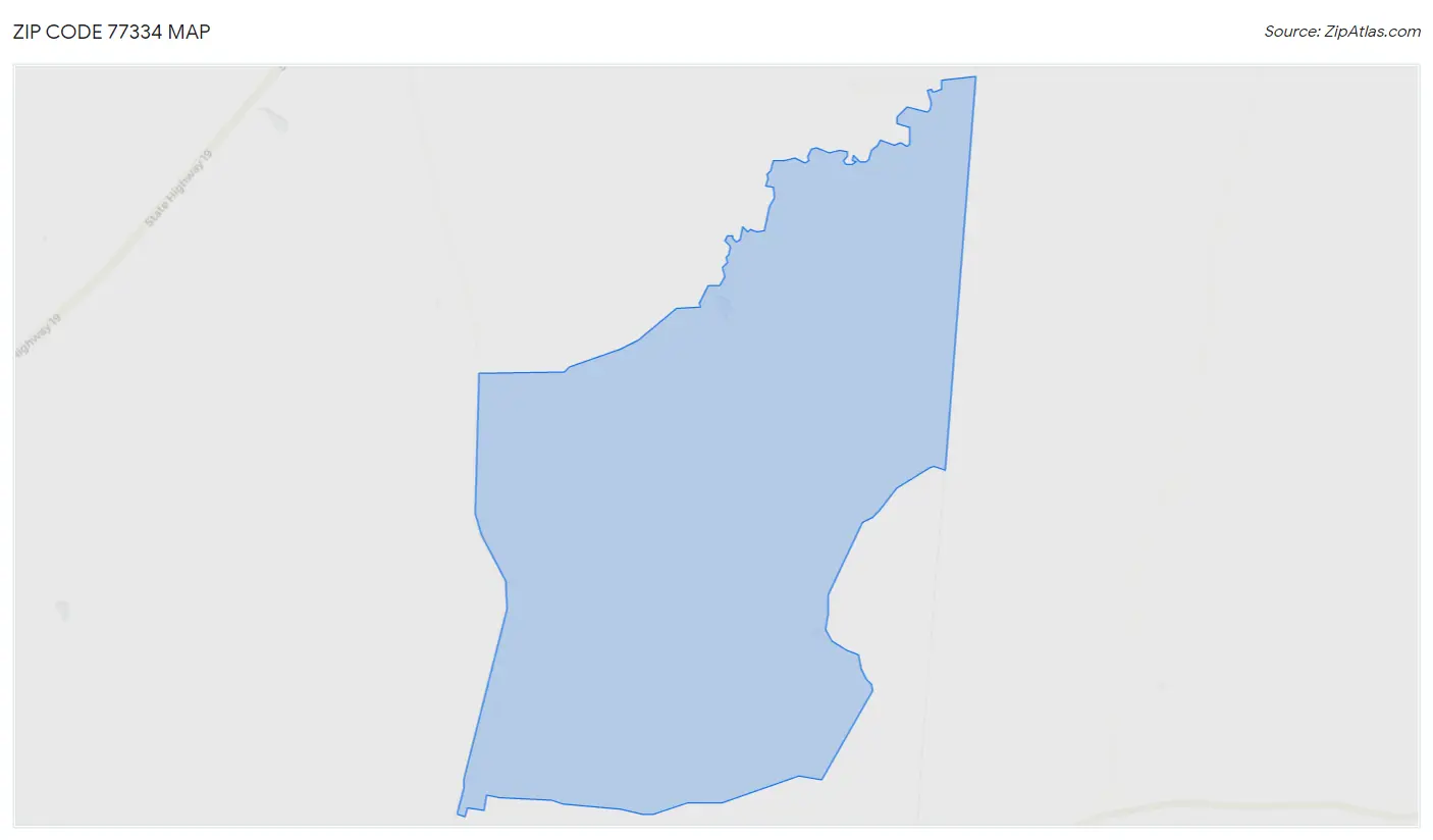 Zip Code 77334 Map