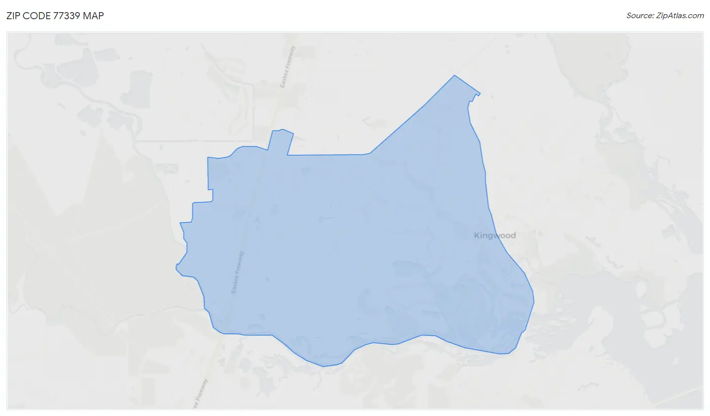 Zip Code 77339 Map