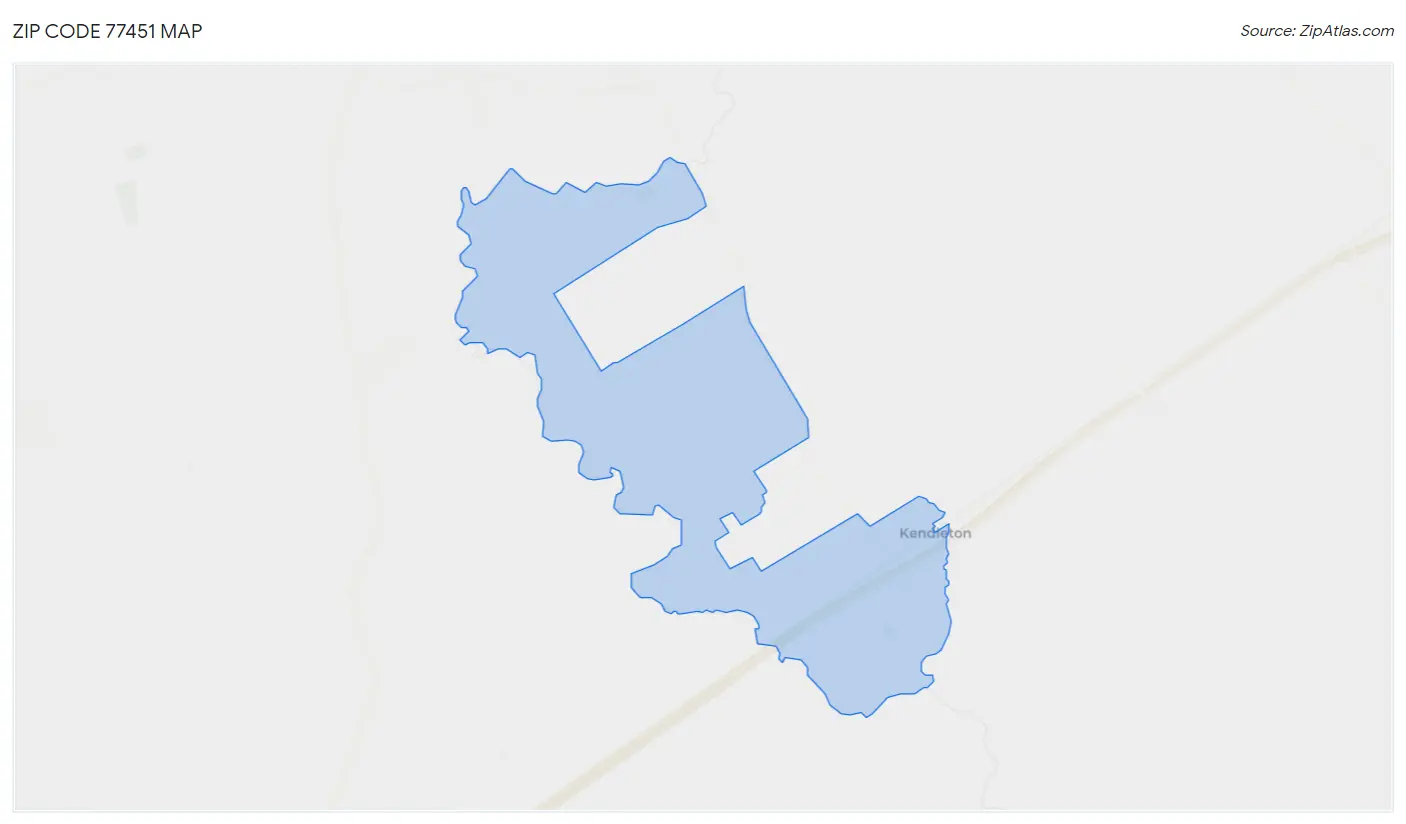 Zip Code 77451 Map