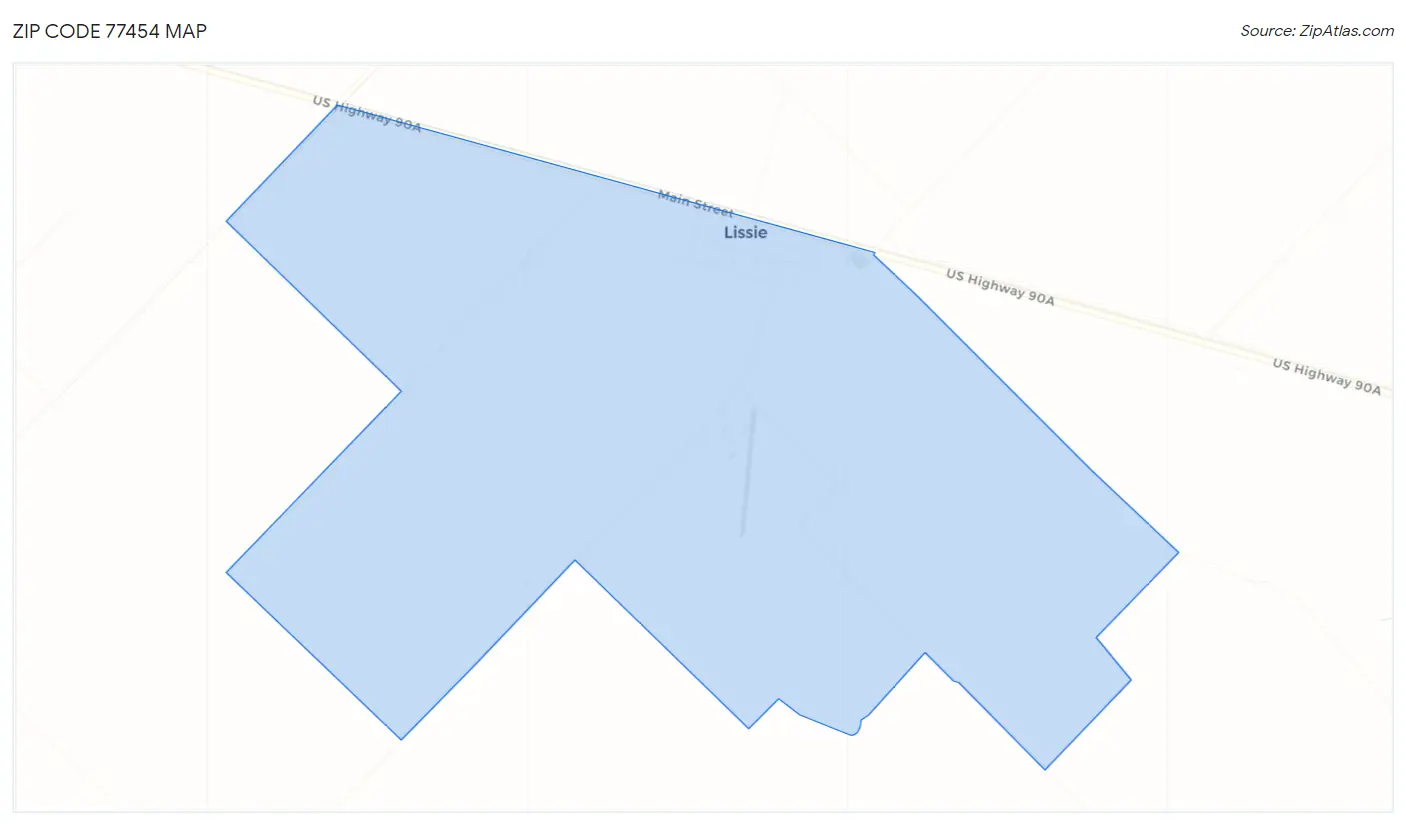 Zip Code 77454 Map