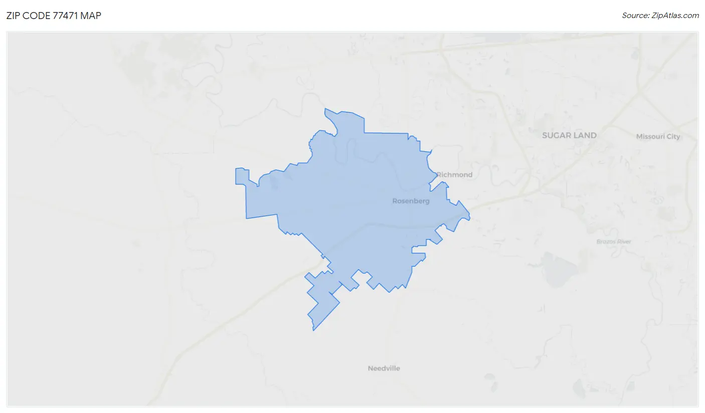 Zip Code 77471 Map