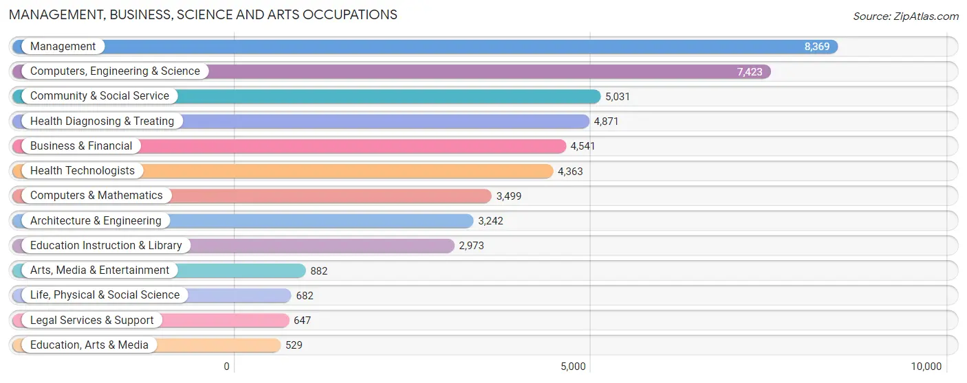 Management, Business, Science and Arts Occupations in Zip Code 77479