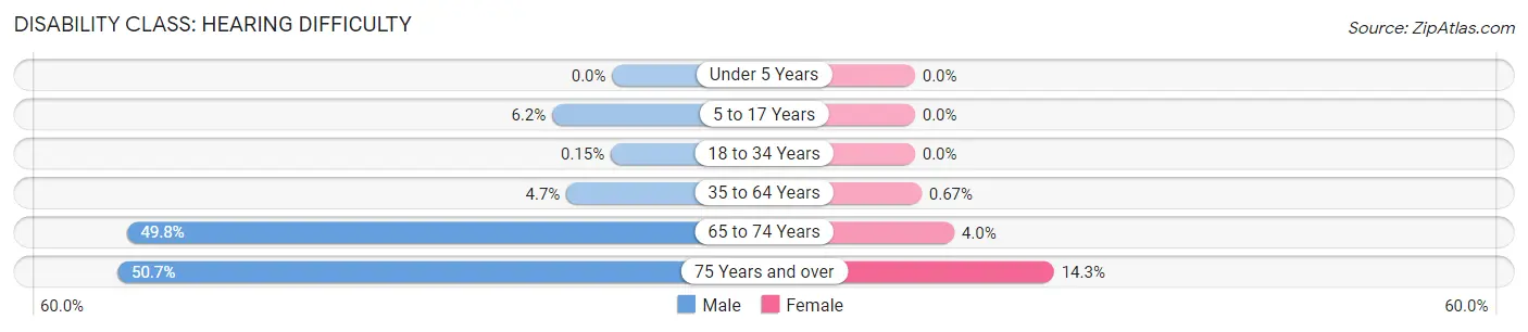 Disability in Zip Code 77480: <span>Hearing Difficulty</span>