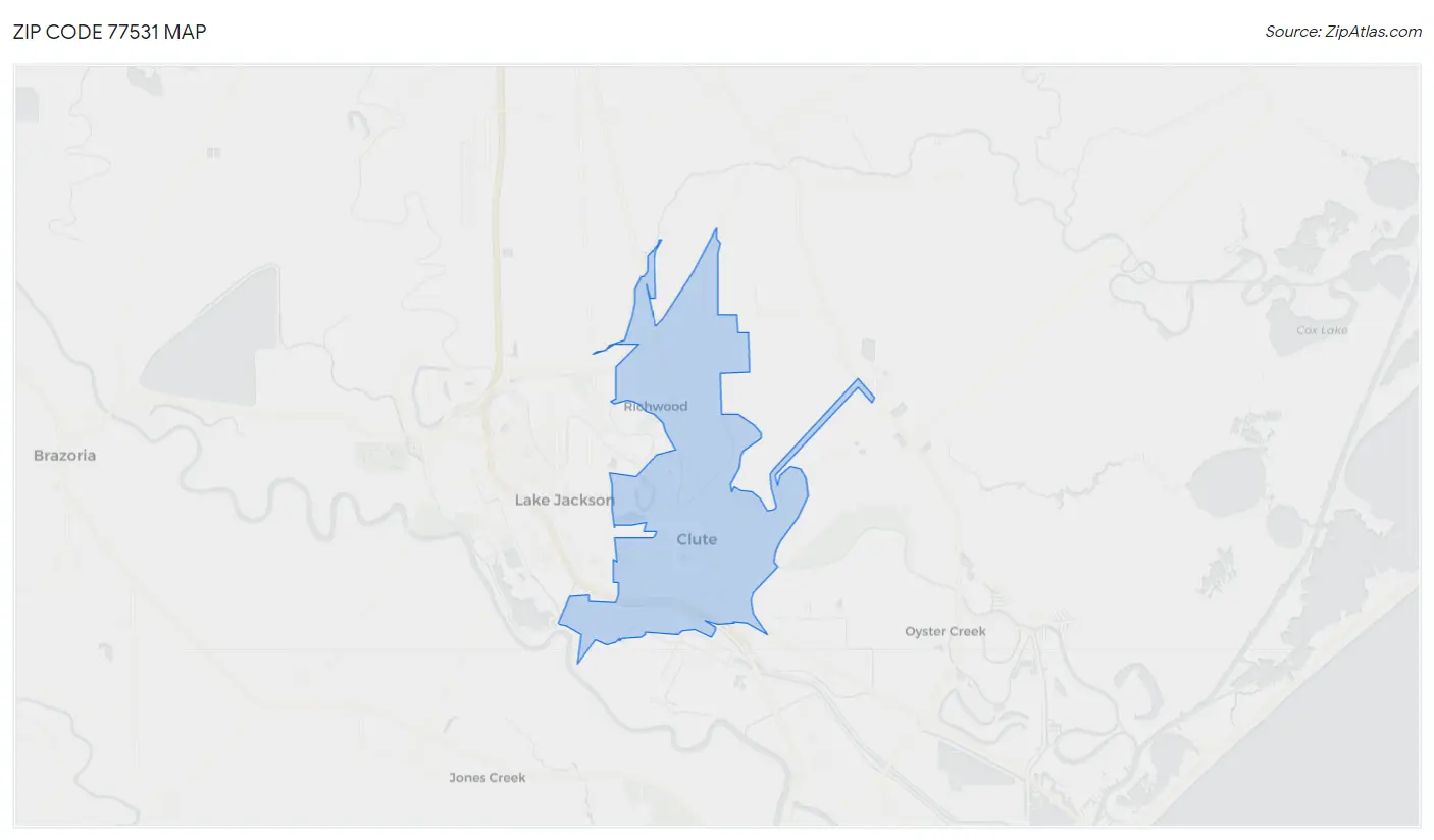 Zip Code 77531 Map