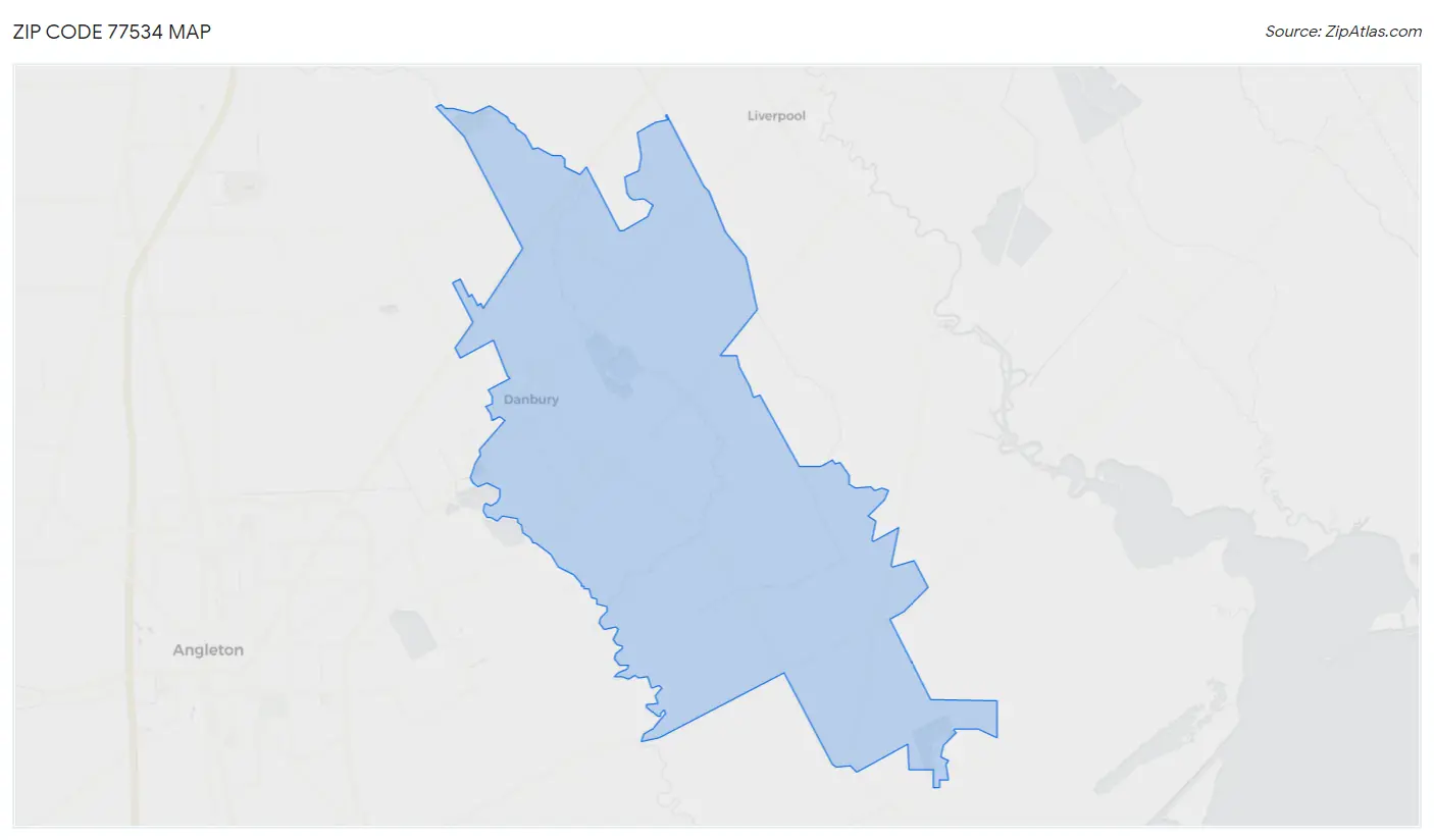 Zip Code 77534 Map