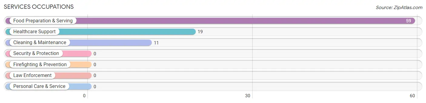 Services Occupations in Zip Code 77853