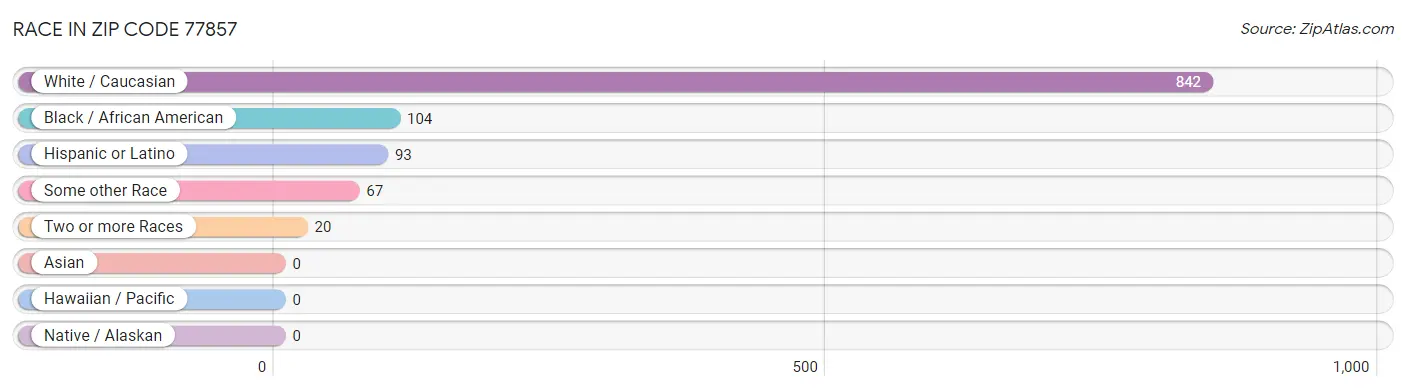 Race in Zip Code 77857