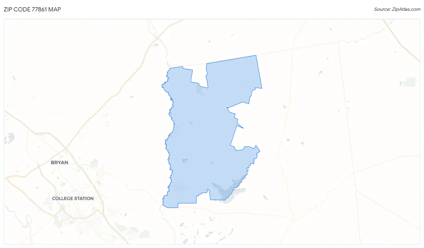 Zip Code 77861 Map