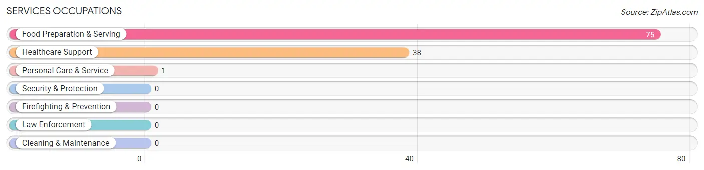 Services Occupations in Zip Code 77865