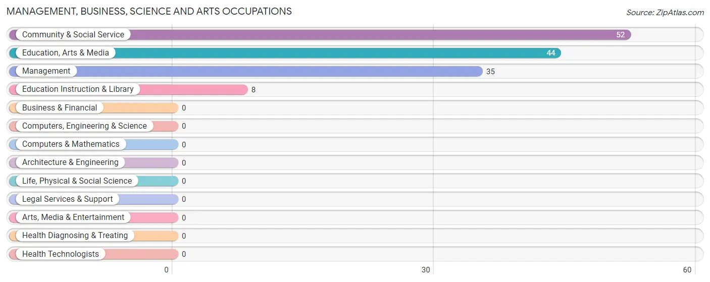 Management, Business, Science and Arts Occupations in Zip Code 77951