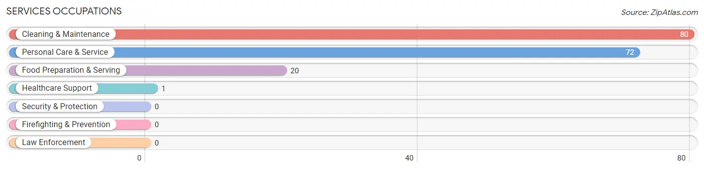 Services Occupations in Zip Code 78055