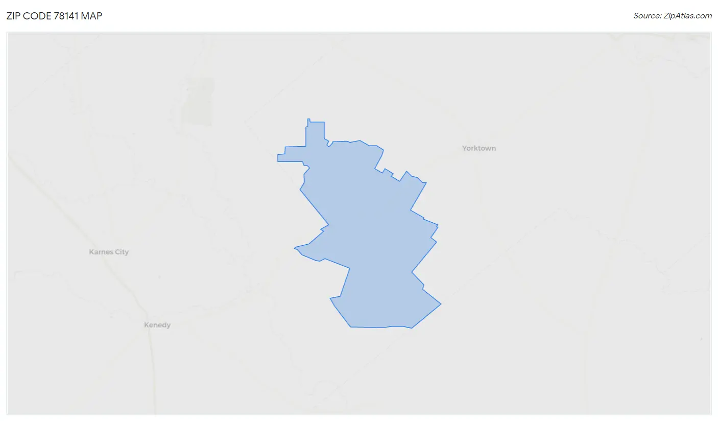 Zip Code 78141 Map