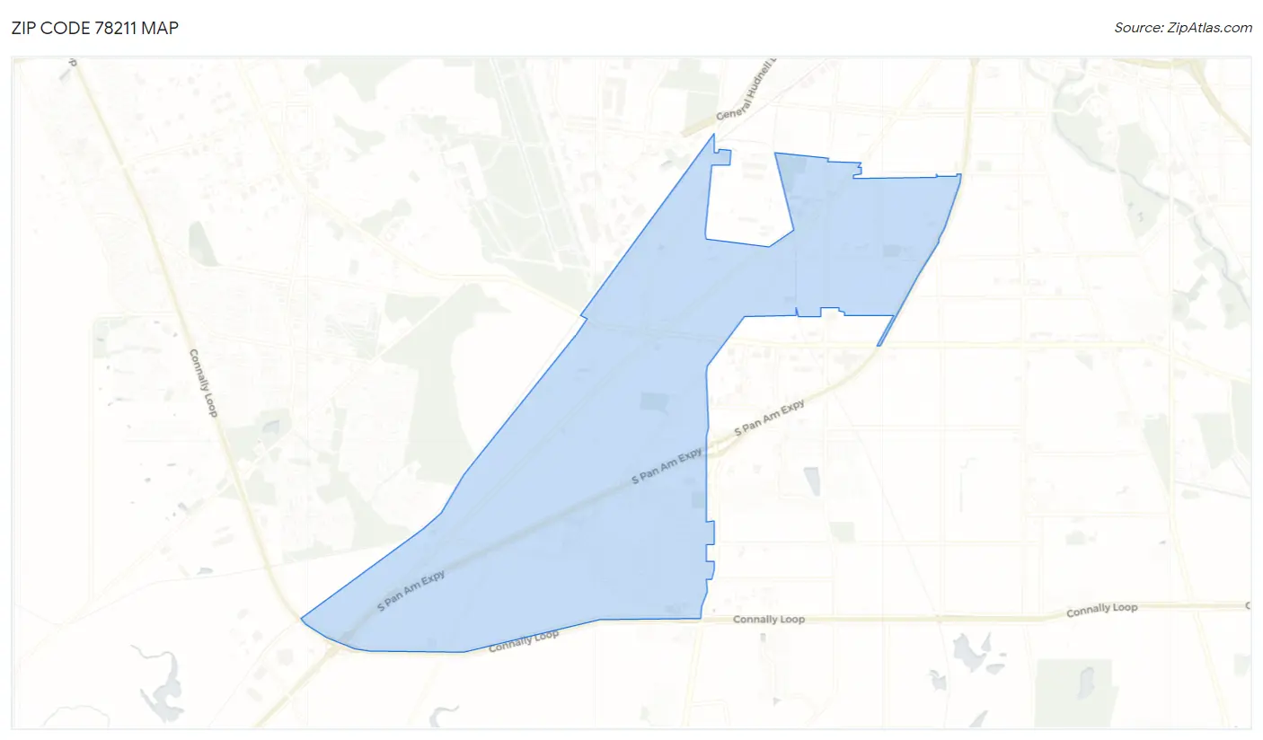 Zip Code 78211 Map