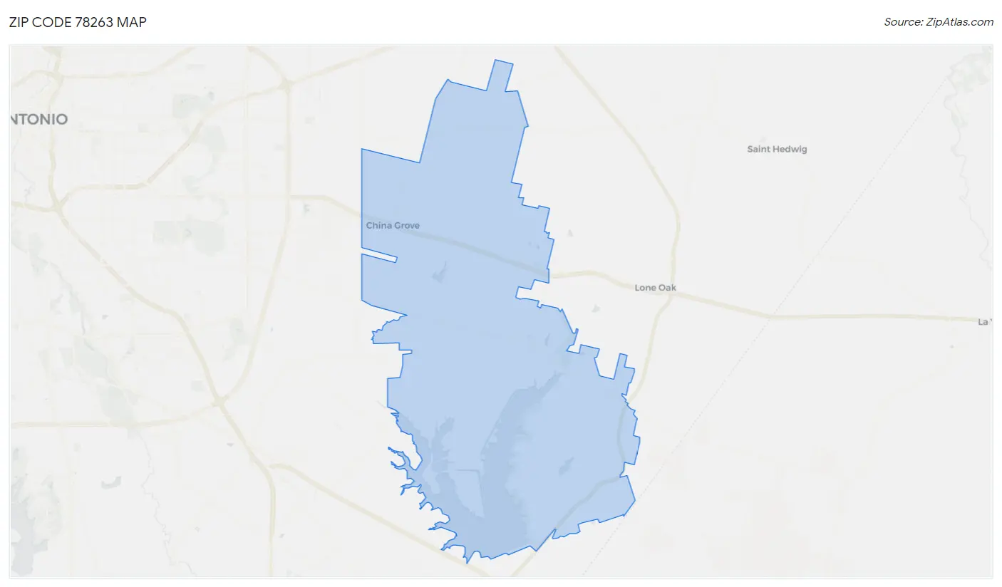 Zip Code 78263 Map