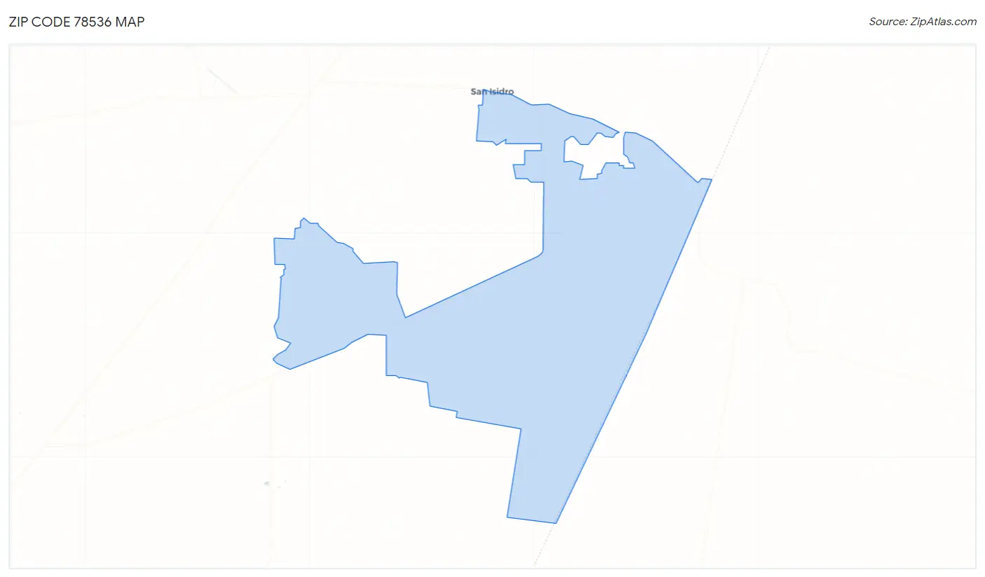 Zip Code 78536 Map