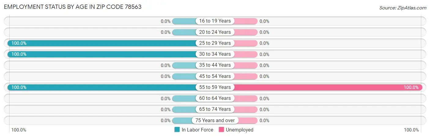 Employment Status by Age in Zip Code 78563