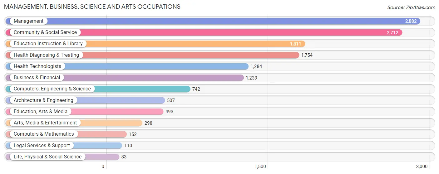 Management, Business, Science and Arts Occupations in Zip Code 78572