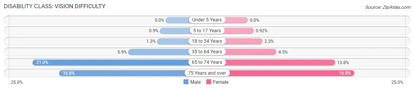 Disability in Zip Code 78572: <span>Vision Difficulty</span>