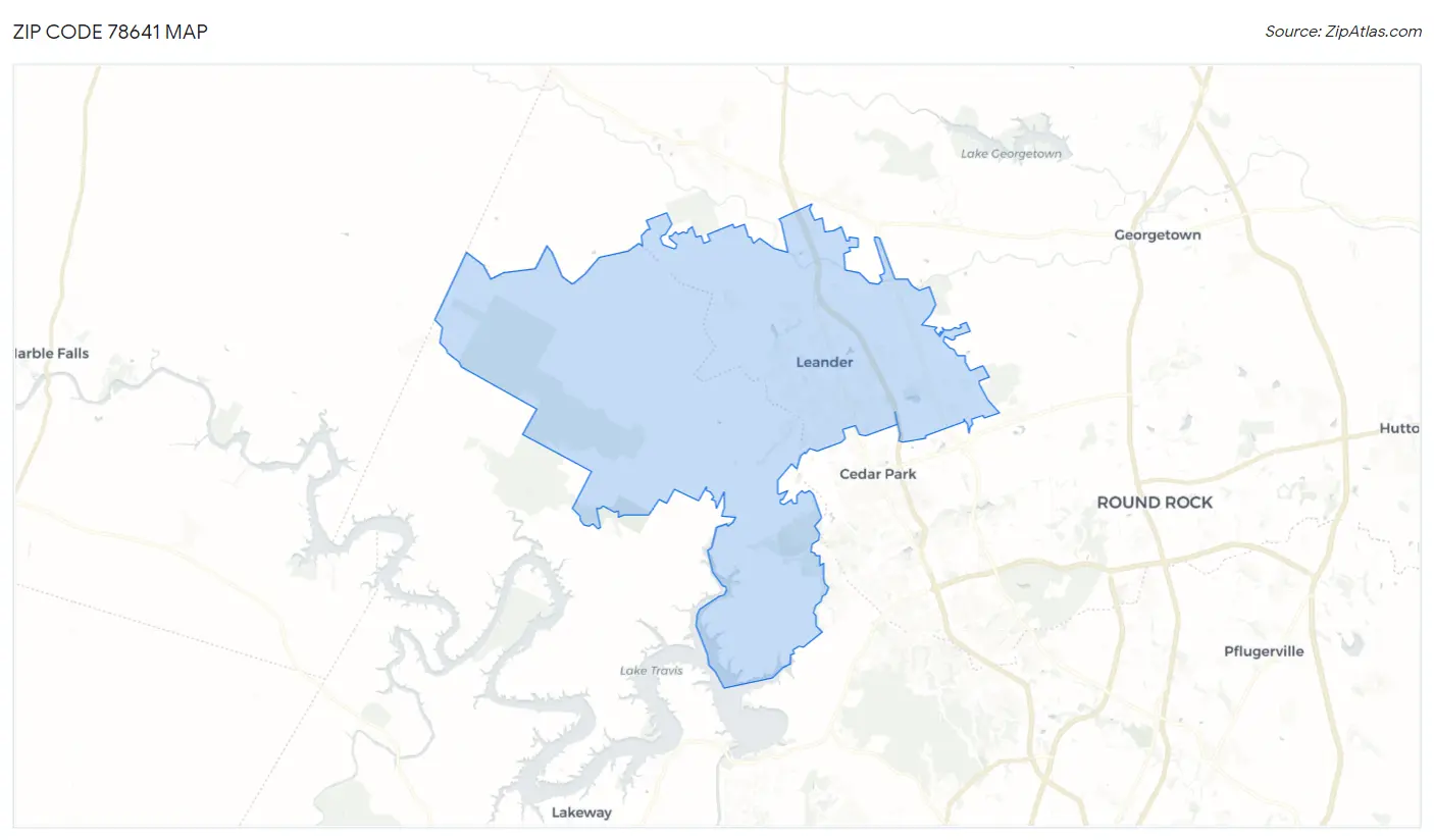 Zip Code 78641 Map