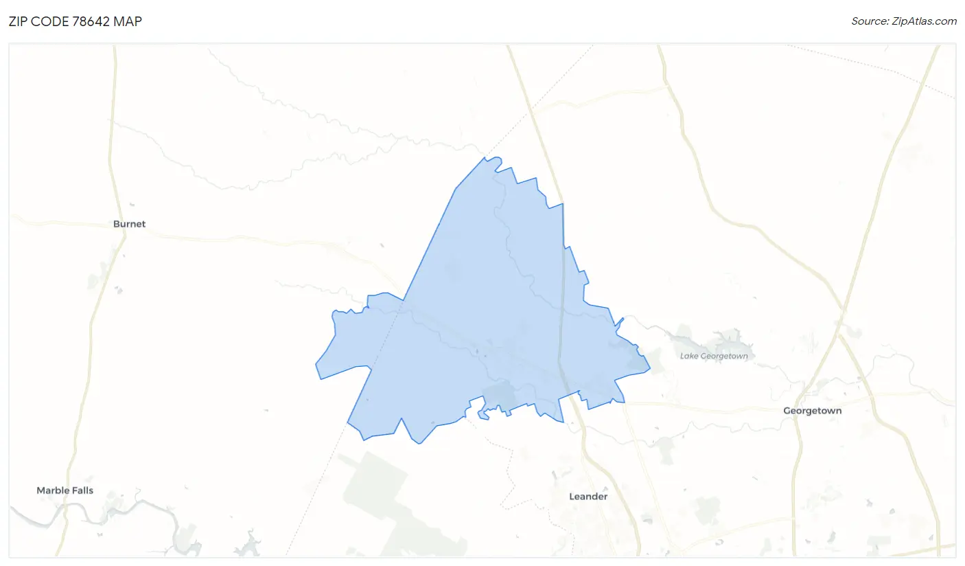 Zip Code 78642 Map