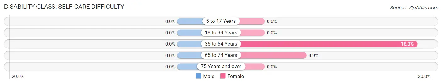 Disability in Zip Code 78884: <span>Self-Care Difficulty</span>