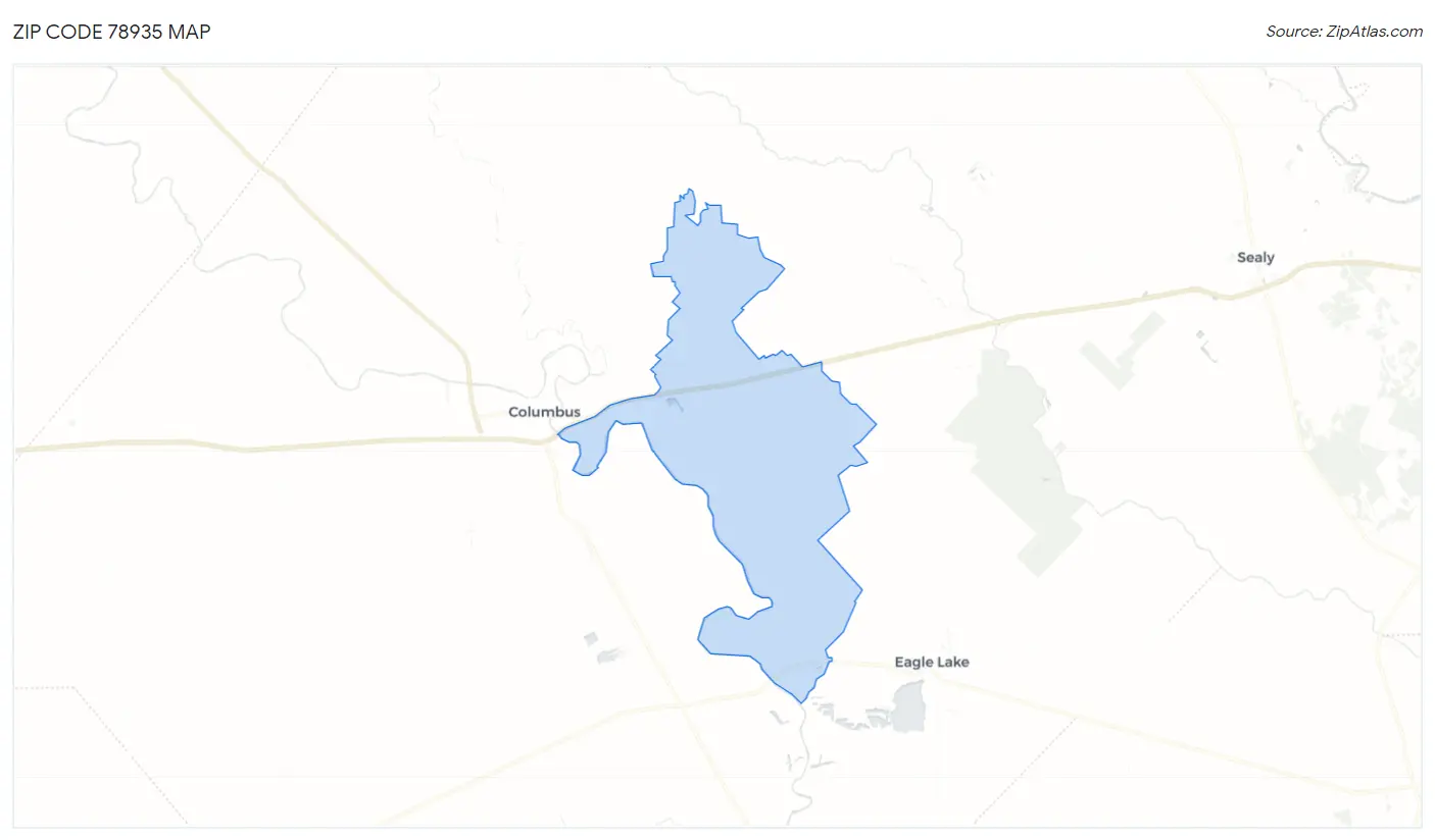 Zip Code 78935 Map