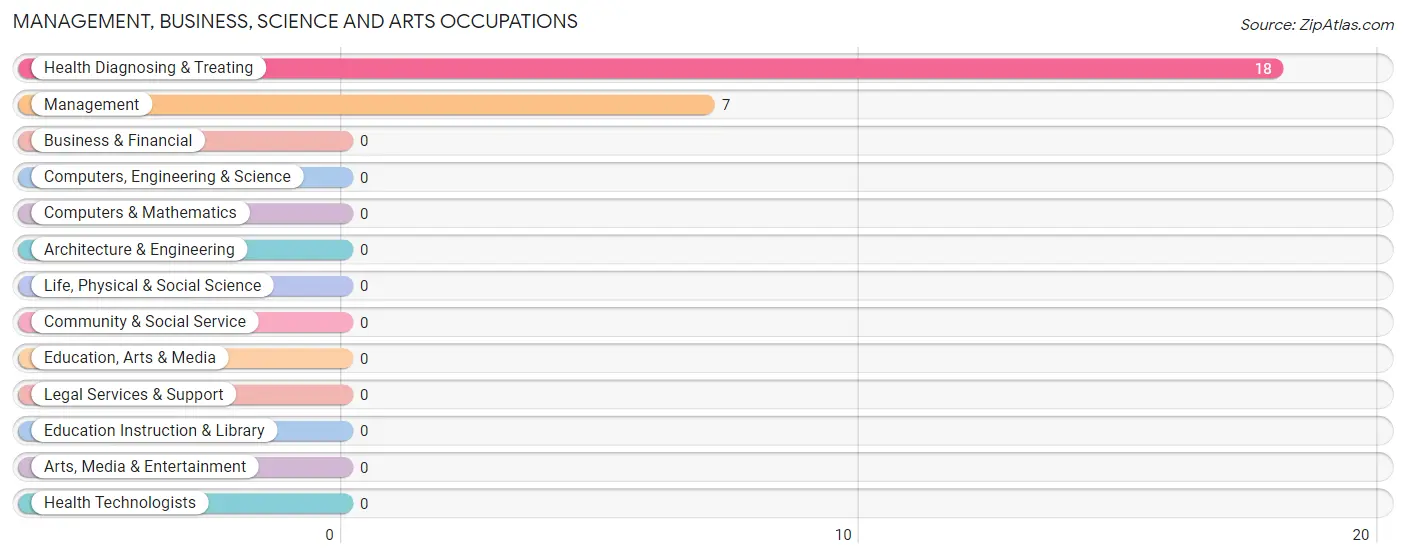 Management, Business, Science and Arts Occupations in Zip Code 78949