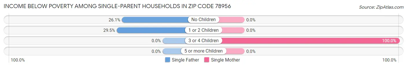 Income Below Poverty Among Single-Parent Households in Zip Code 78956