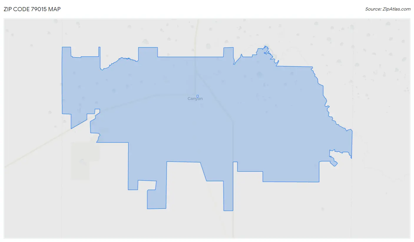 Zip Code 79015 Map