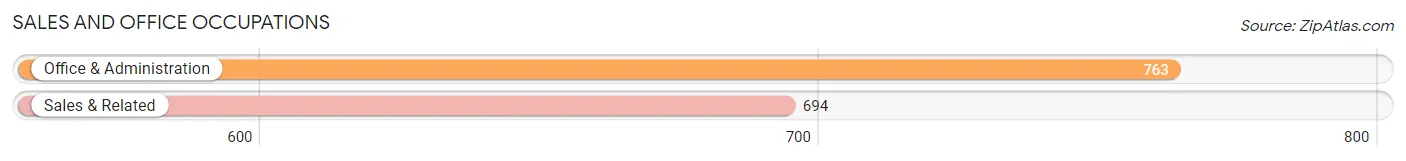 Sales and Office Occupations in Zip Code 79045
