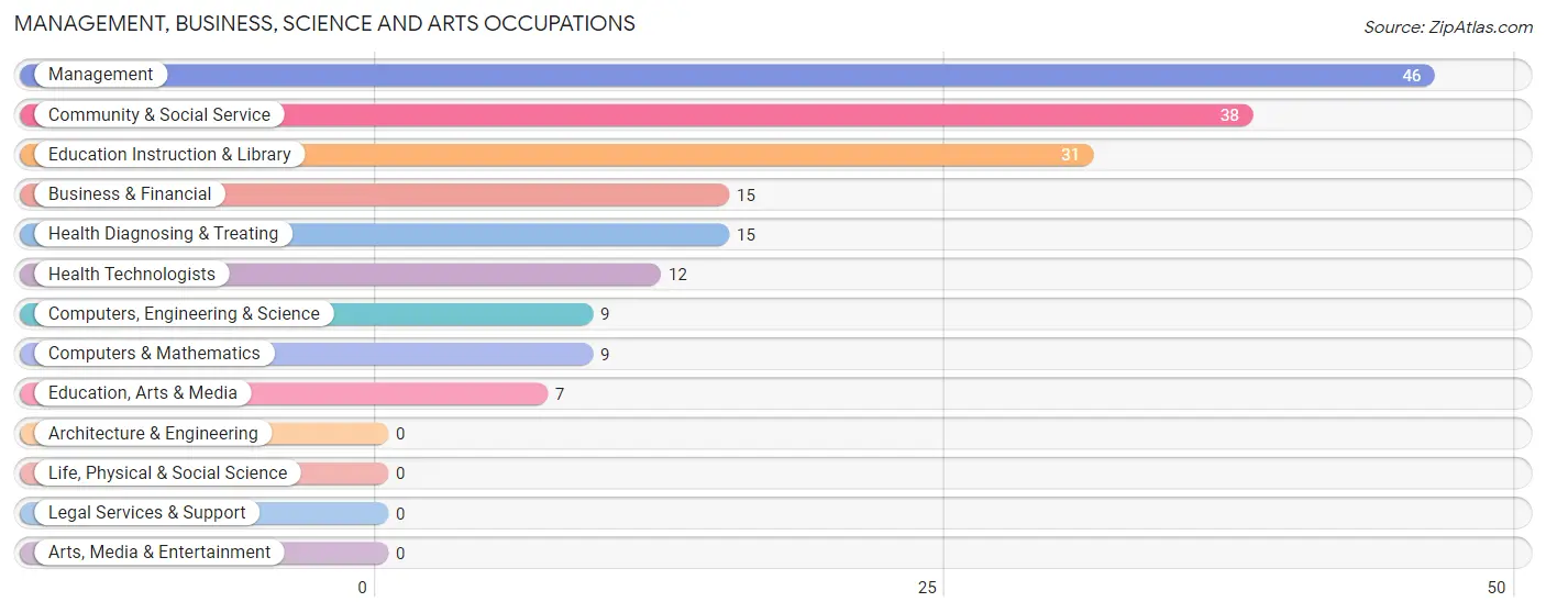 Management, Business, Science and Arts Occupations in Zip Code 79059