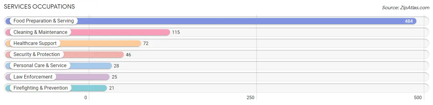 Services Occupations in Zip Code 79102