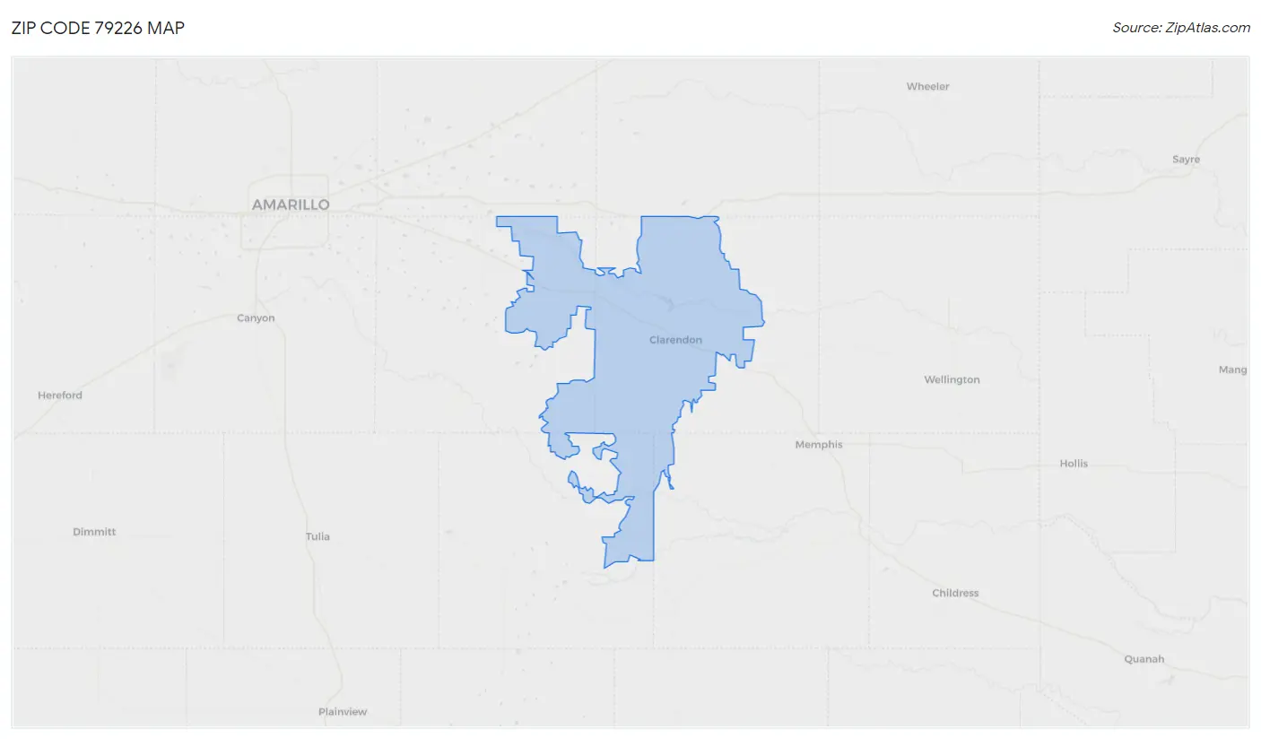 Zip Code 79226 Map