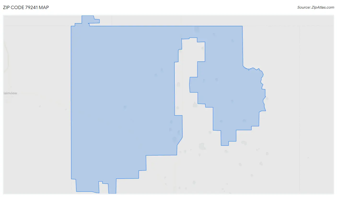 Zip Code 79241 Map