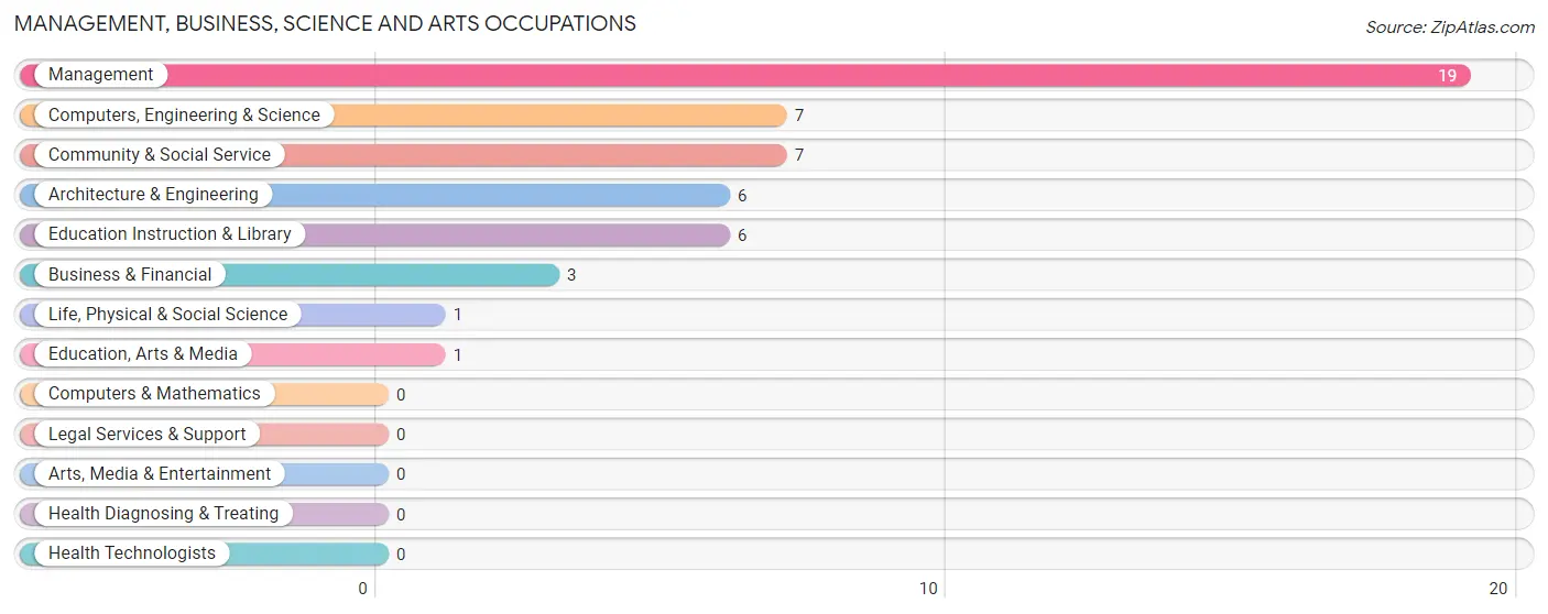 Management, Business, Science and Arts Occupations in Zip Code 79256